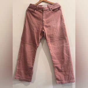 THE GREAT. Blush Pink Denim Jeans